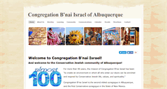 Desktop Screenshot of bnaiisrael-nm.org